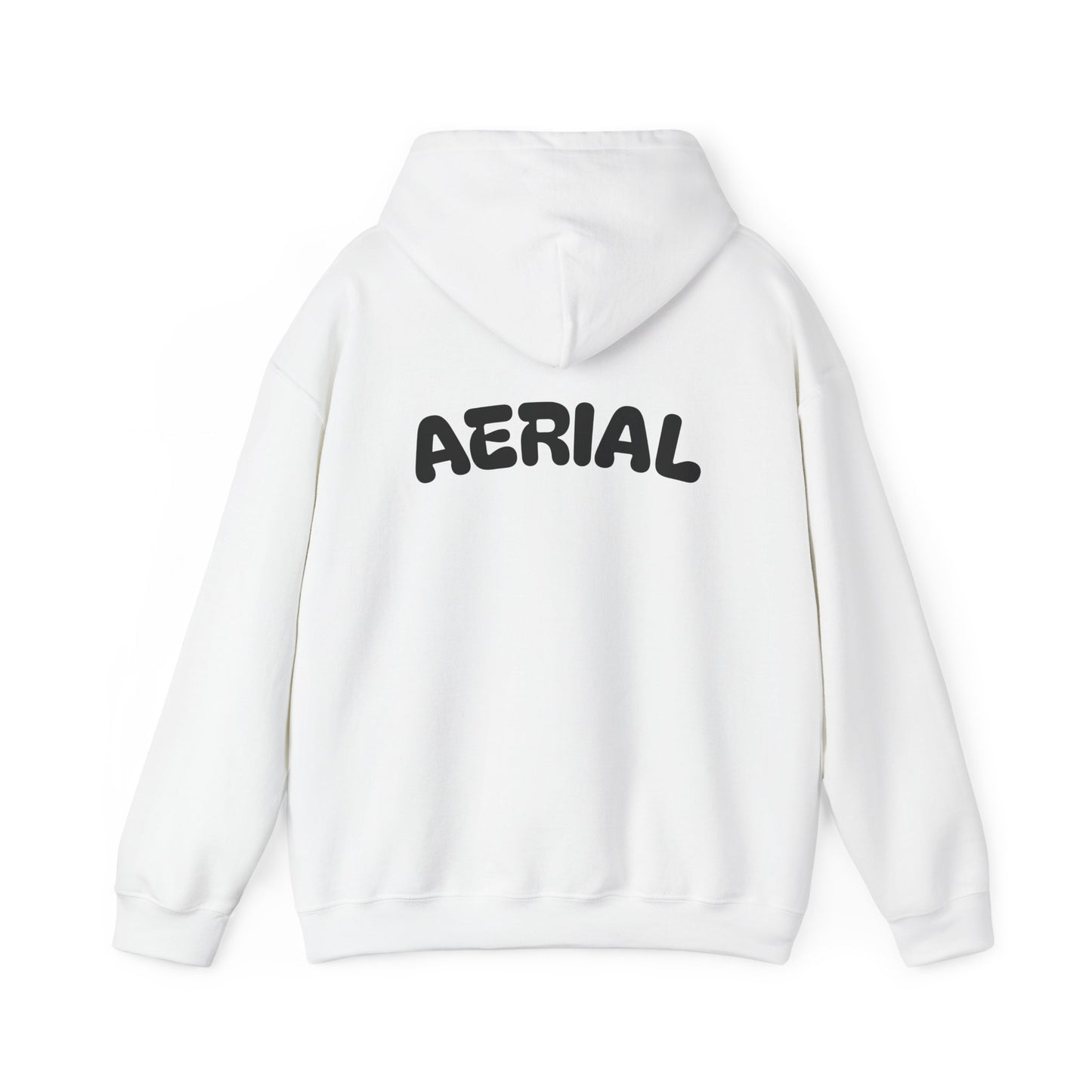 Aerial Series Hoodie — Minimal Stencil Logo Pullover