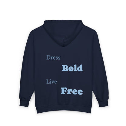 Aerial Zip Hoodie - Dress Bold, Live Free