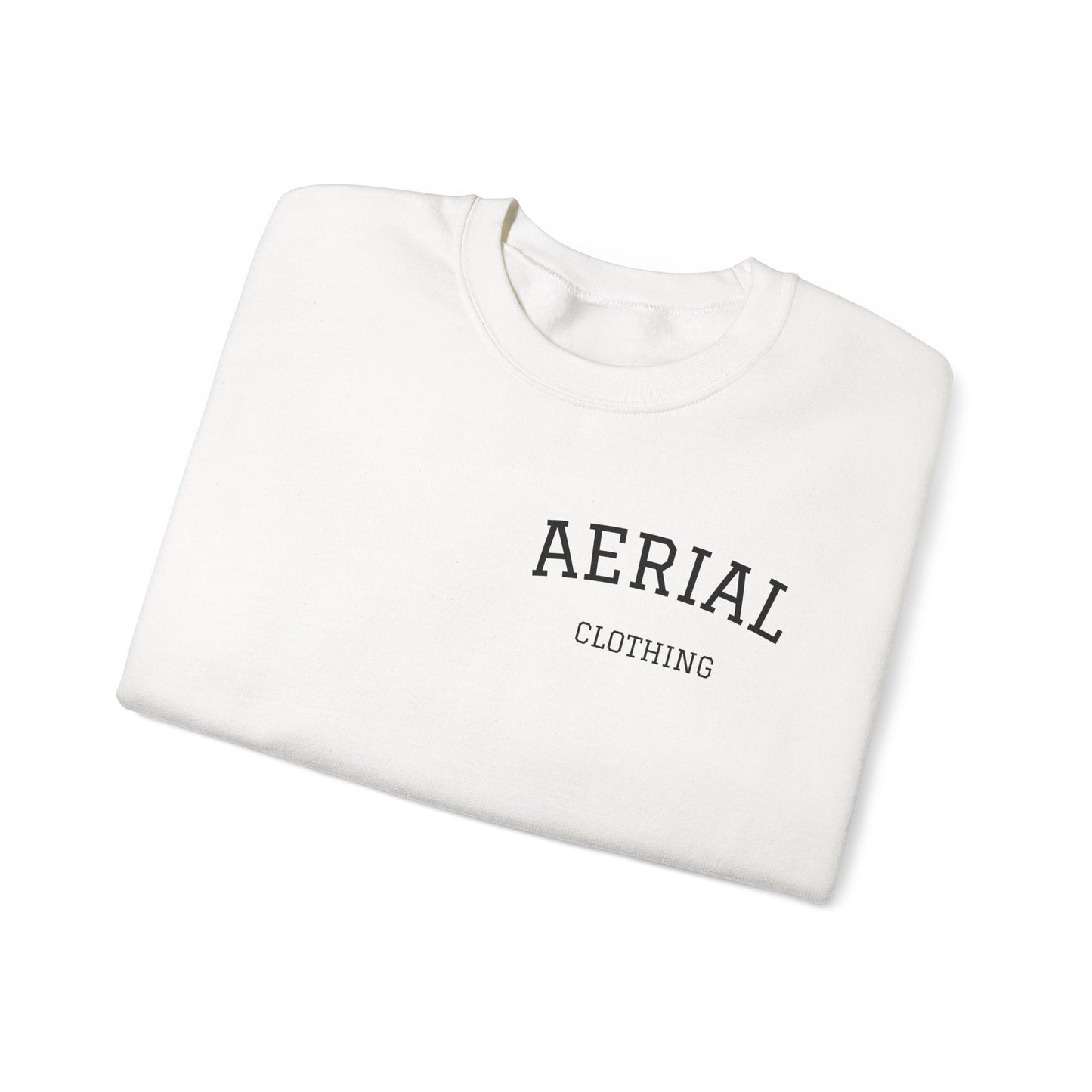 Aerial Crewneck Sweatshirt — Minimal Back Logo Casual Pullover