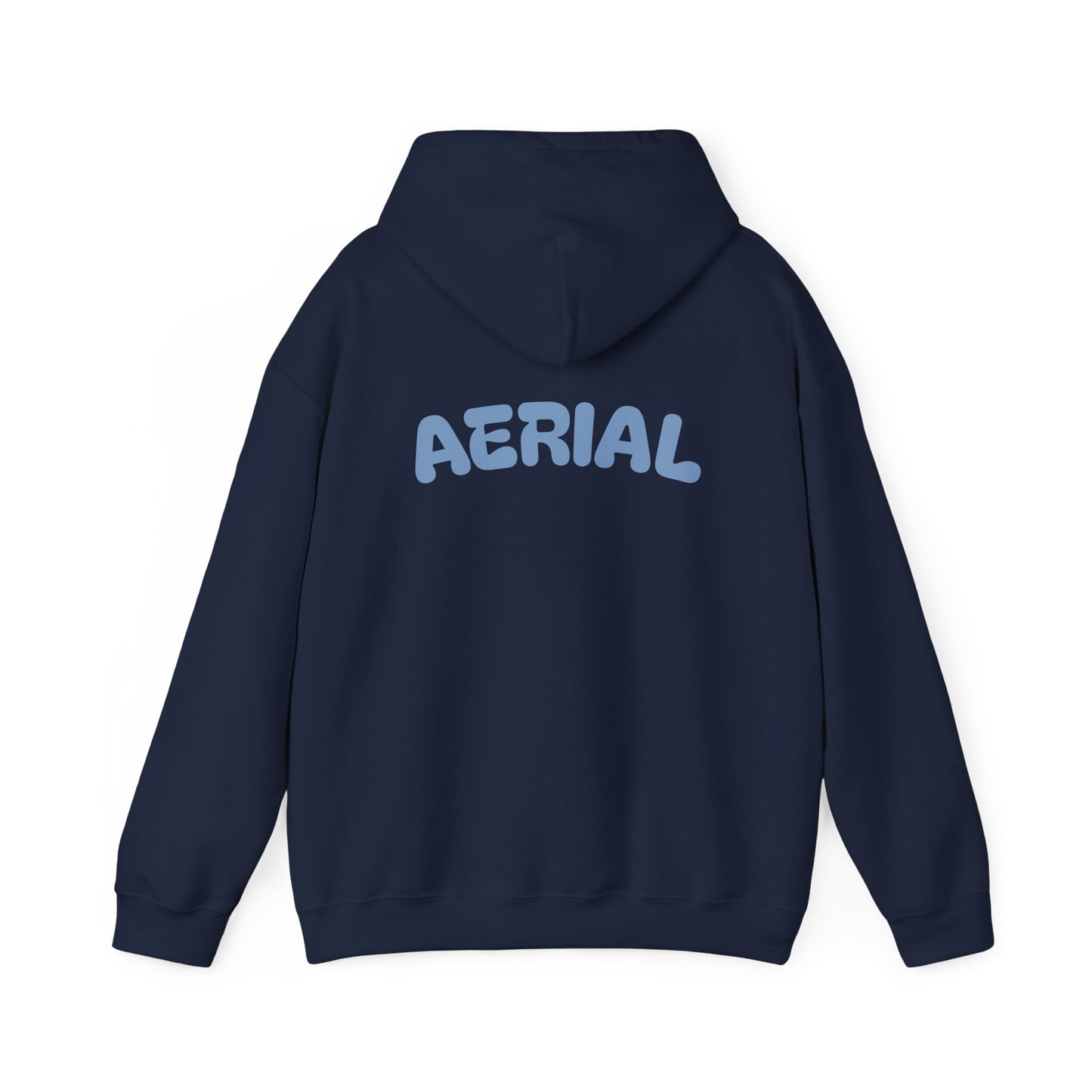 Aerial Series Hoodie — Minimal Stencil Logo Pullover