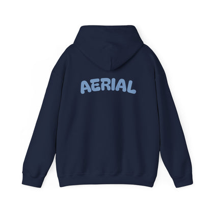 Aerial Series Hoodie — Minimal Stencil Logo Pullover
