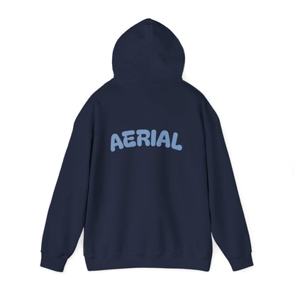 Aerial Series Hoodie — Minimal Stencil Logo Pullover