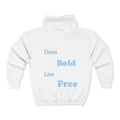 Aerial Zip Hoodie - Dress Bold, Live Free