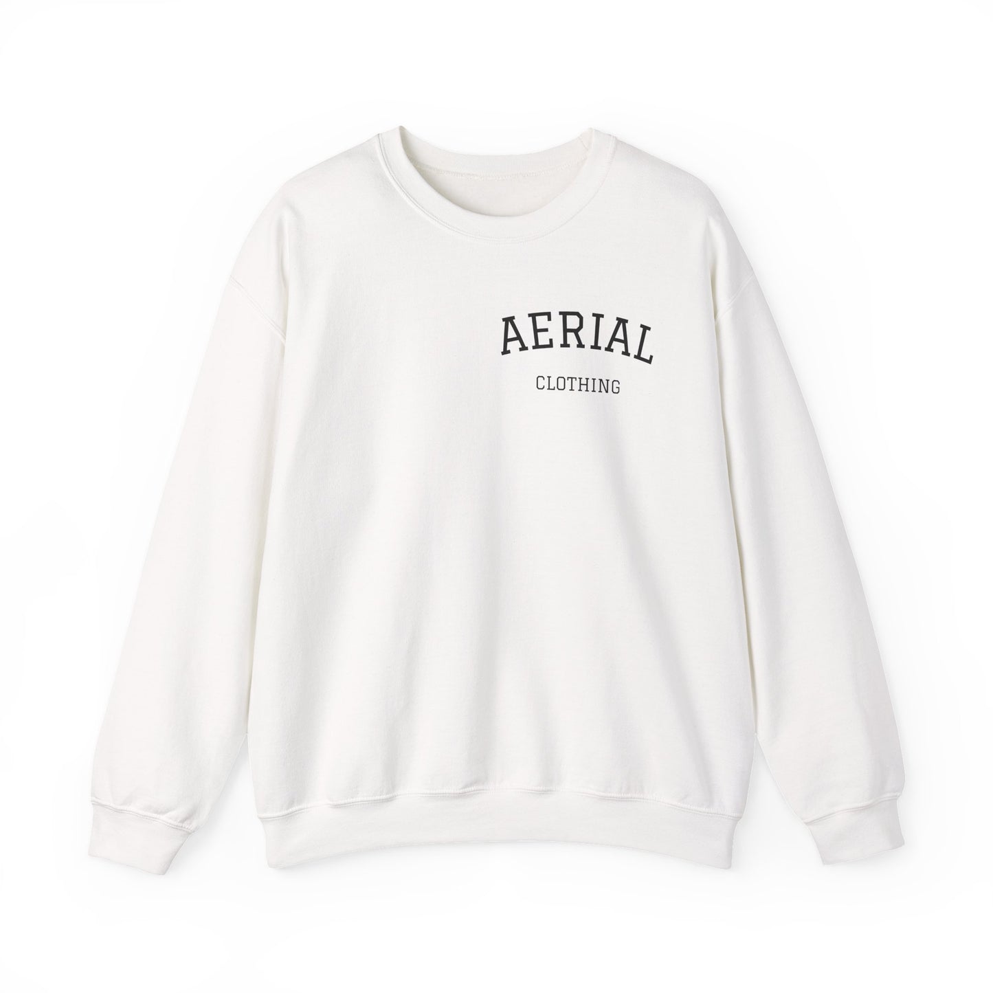 Aerial Crewneck Sweatshirt — Minimal Back Logo Casual Pullover
