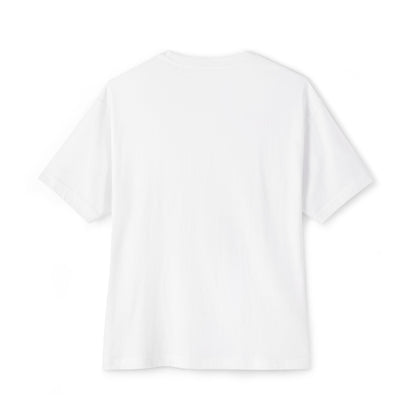 Aerial Boxy Tee — Minimalist White Oversized T-Shirt with 'AERIAL' Text