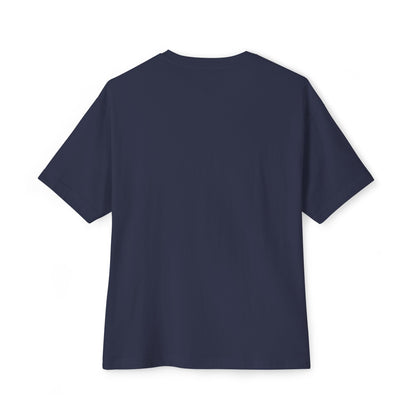Aerial Boxy Tee — Minimalist White Oversized T-Shirt with 'AERIAL' Text