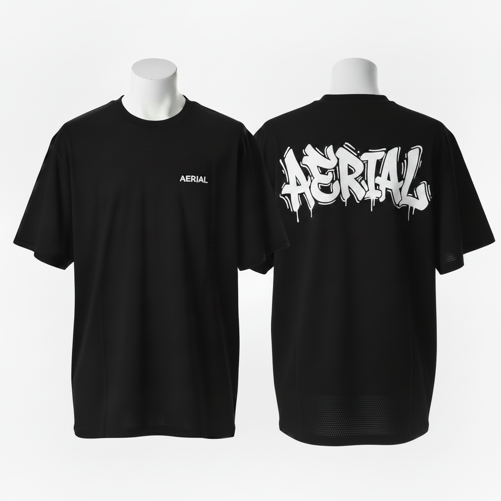 Aerial Tee - Wild Graffiti Bubble Font