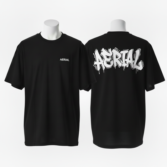 Aerial Tee - Wild Graffiti Bubble Font